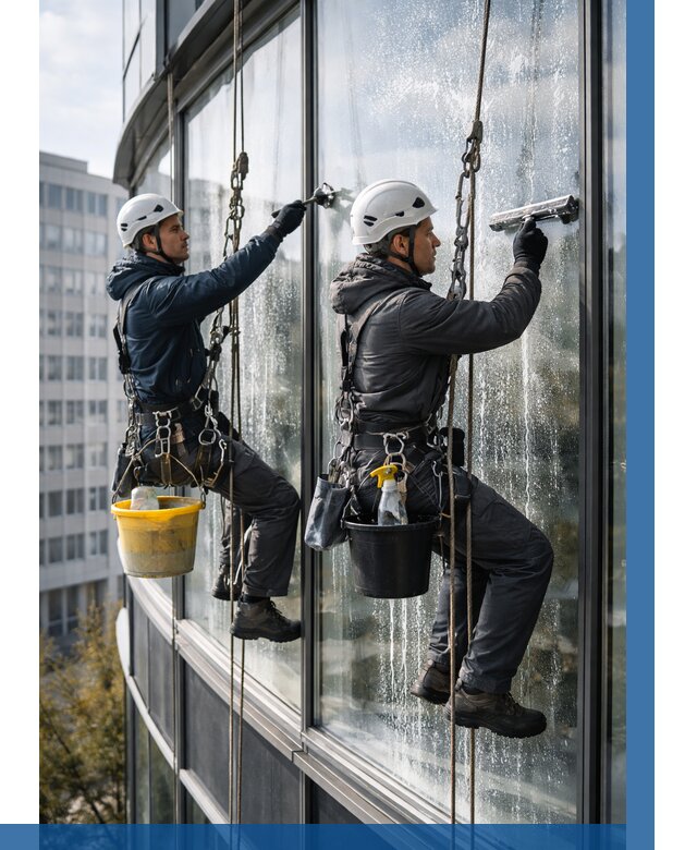 Мойка панорамных окон в Саранске от 369 р. заказать у ВЫСОТНИК-Срн