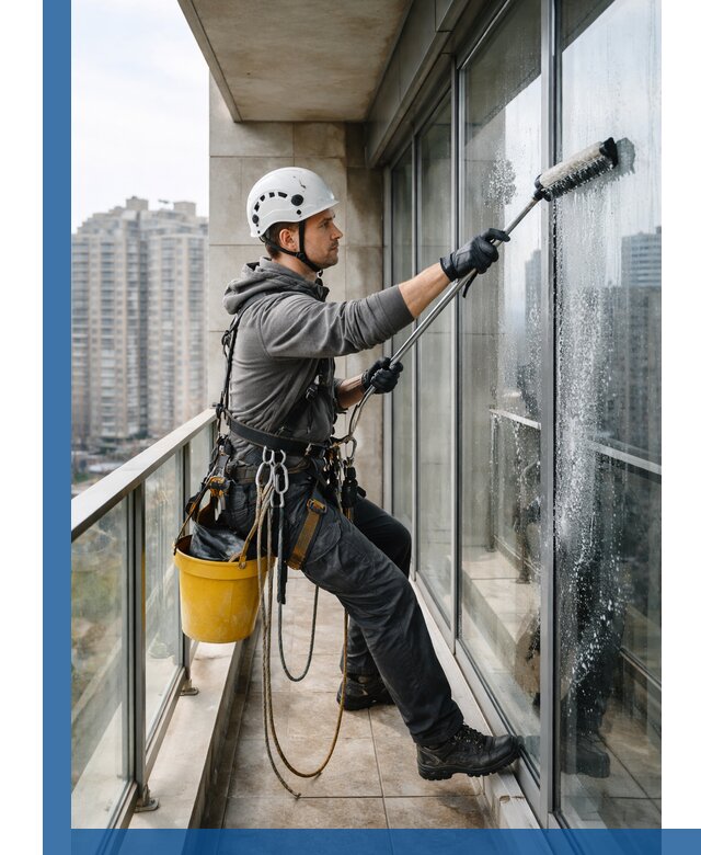 Профессиональная мойка балконного остекления в Саранске