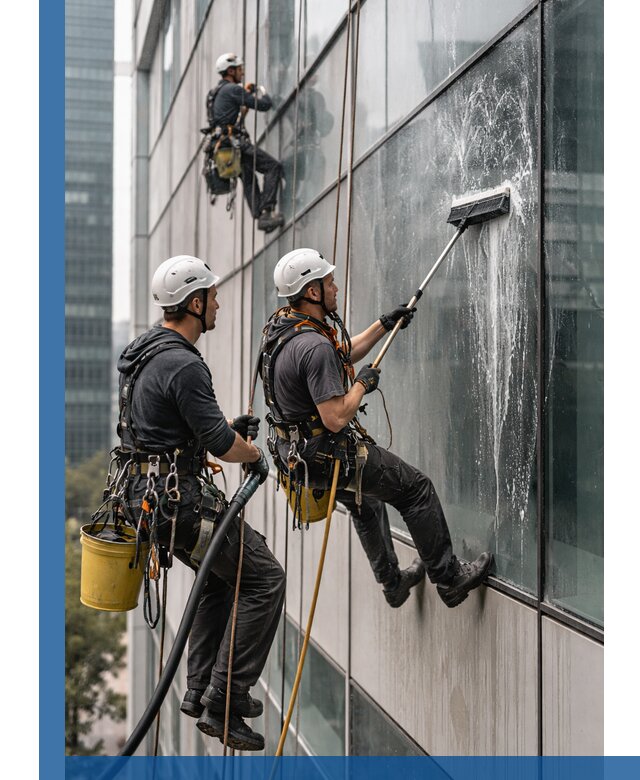 Профессиональная высотная мойка фасадов зданий в Саранске