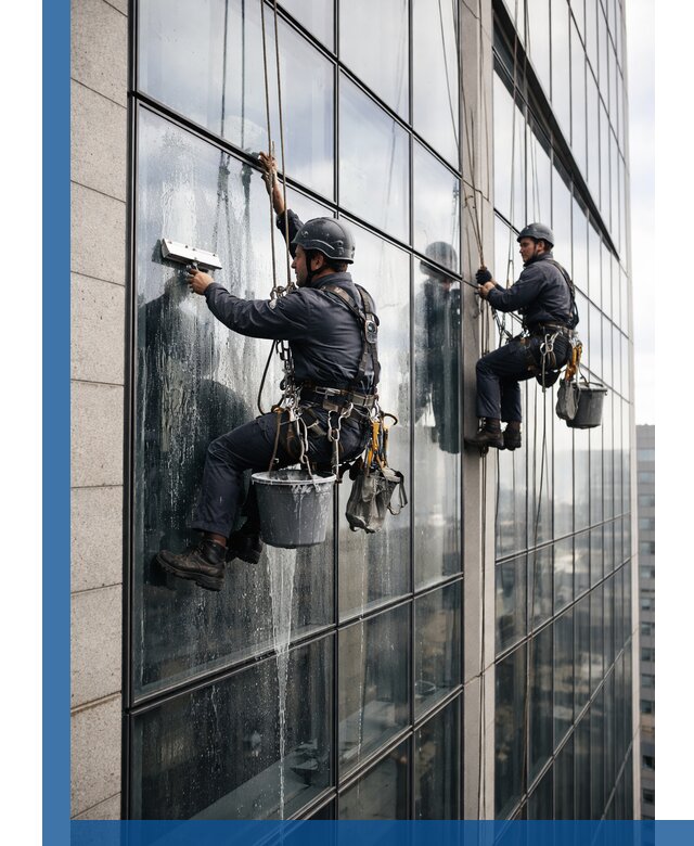 Профессиональная мойка стеклянных фасадов зданий в Саранске