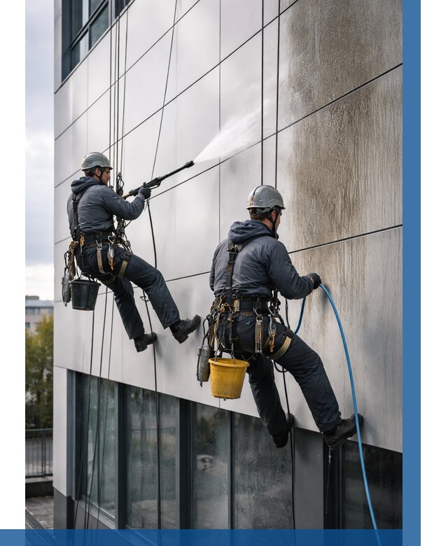 Мойка фасада из композита в Саранске по цене от 316 р. | ВЫСОТНИК-Срн