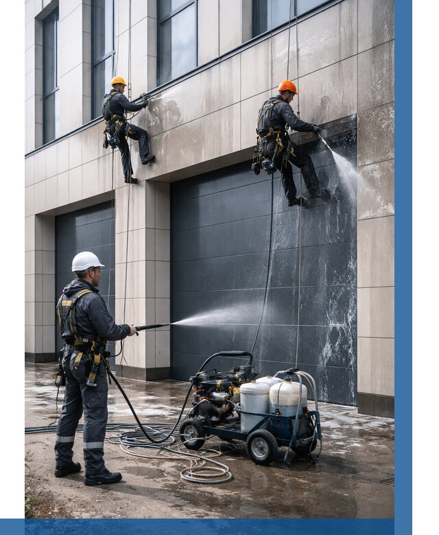 Послестроительная мойка фасада в Саранске от 316 р. | ВЫСОТНИК-Срн