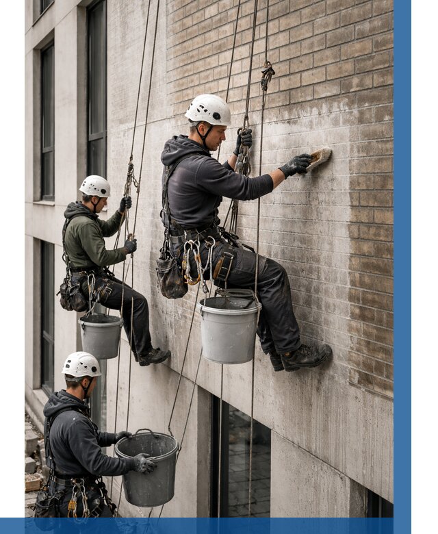 Удаление высолов с фасада в Саранске от 263 р. | ВЫСОТНИК-Срн