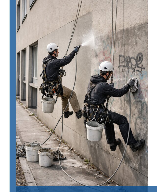 Антиграффити покрытие фасада с защитой от надписей в Саранске