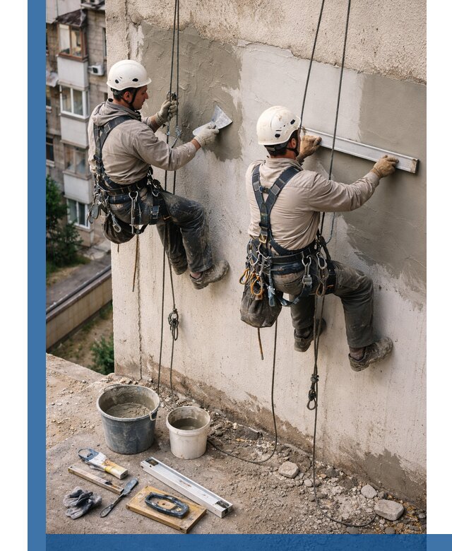 Комплексный ремонт штукатурного фасада с гарантией в Саранске