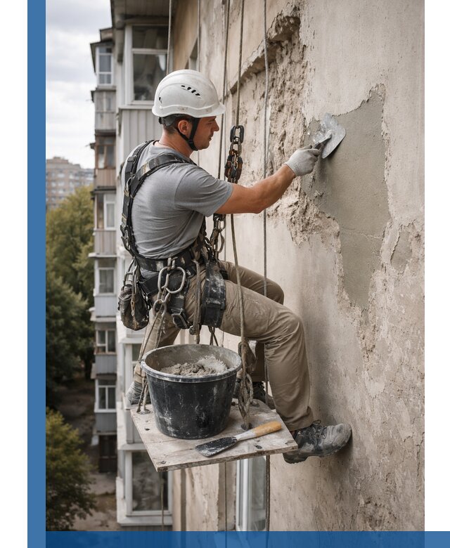 Восстановление фасадной штукатурки в Саранске с гарантией качества