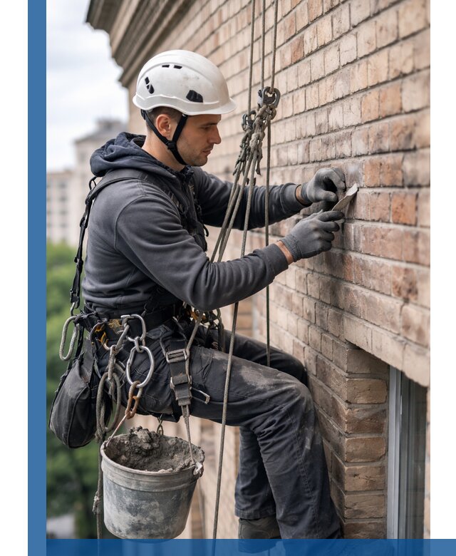 Качественный ремонт кирпичной кладки фасада в Саранске с гарантией