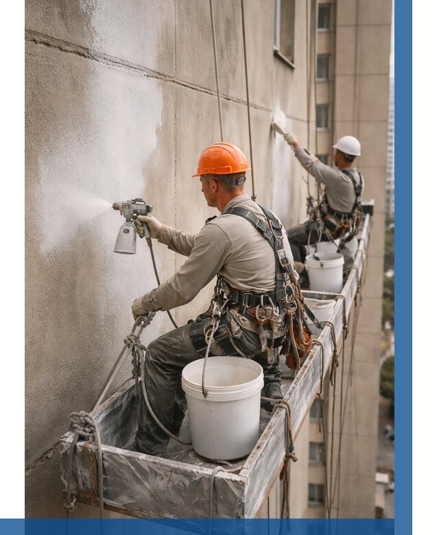 Грунтовка фасада на высоте в Саранске от 126 р. | ВЫСОТНИК-Срн