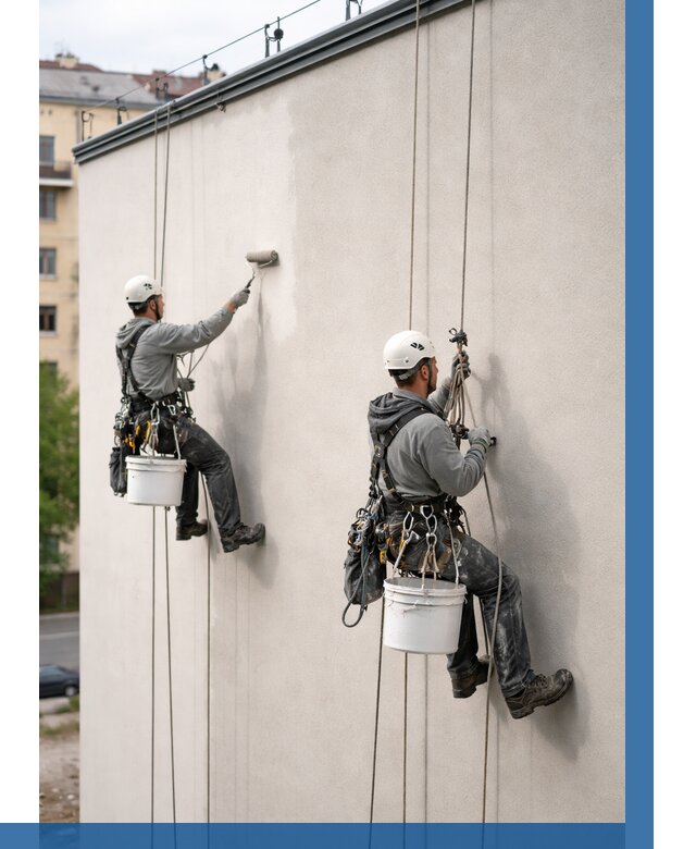 Покраска оштукатуренного фасада в Саранске от 337 р. | ВЫСОТНИК-Срн