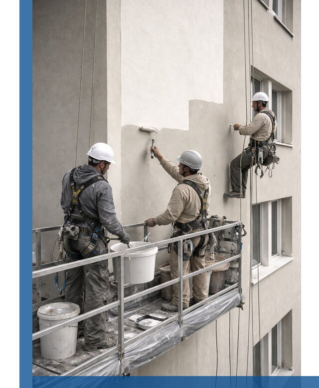 Покраска оштукатуренного фасада в Саранске под ключ с гарантией