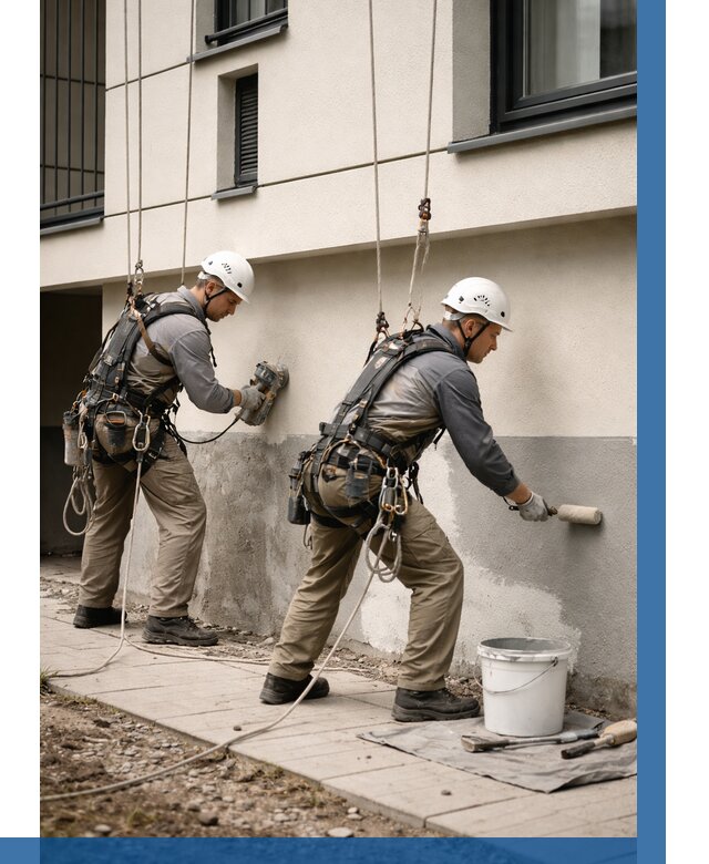 Окраска цоколя здания в Саранске от 474 р. под ключ | ВЫСОТНИК-Срн