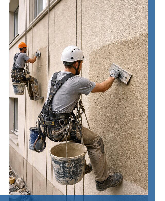 Декоративная штукатурка фасада в Саранске от 1264 р. | ВЫСОТНИК-Срн