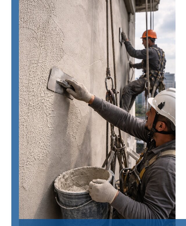 Декоративная штукатурка фасада с утеплением и защитой в Саранске