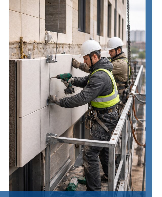 Монтаж фасадных термопанелей в Саранске от 1580 р. | ВЫСОТНИК-Срн