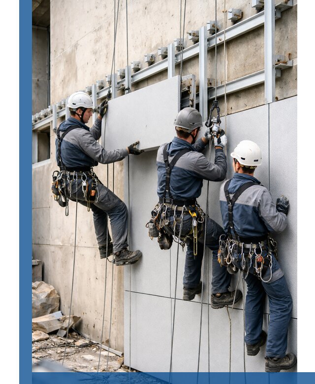 Монтаж вентилируемого фасада в Саранске под ключ с гарантией качества