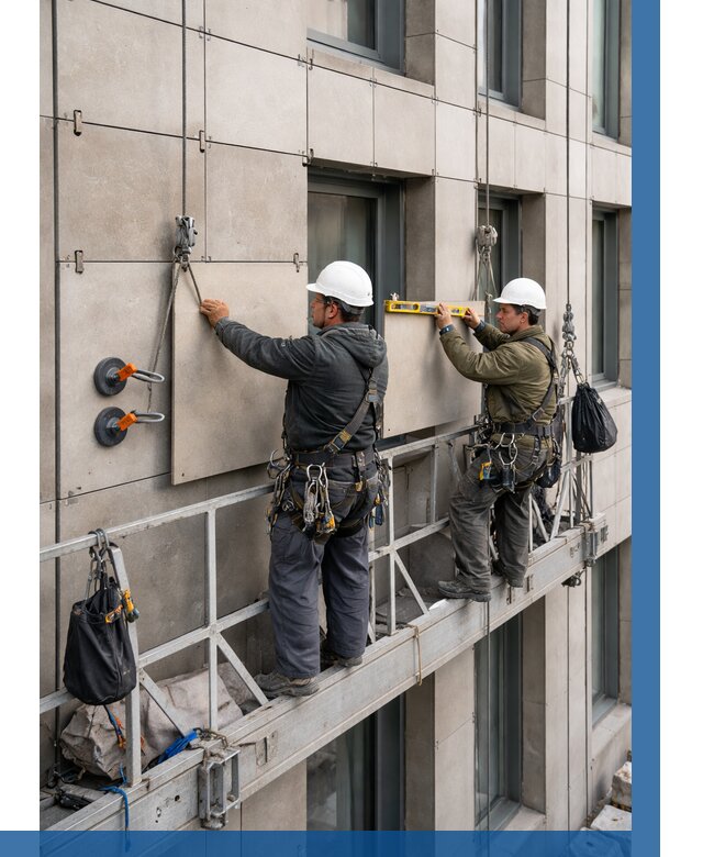 Монтаж керамогранита на фасад в Саранске от 2634 р. | ВЫСОТНИК-Срн