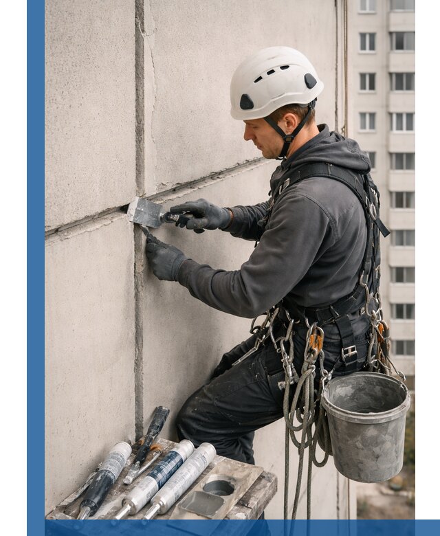 Ремонт межпанельных швов в Саранске герметизация и восстановление