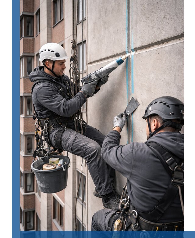 Вторичная герметизация швов фасада и кровли в Саранске