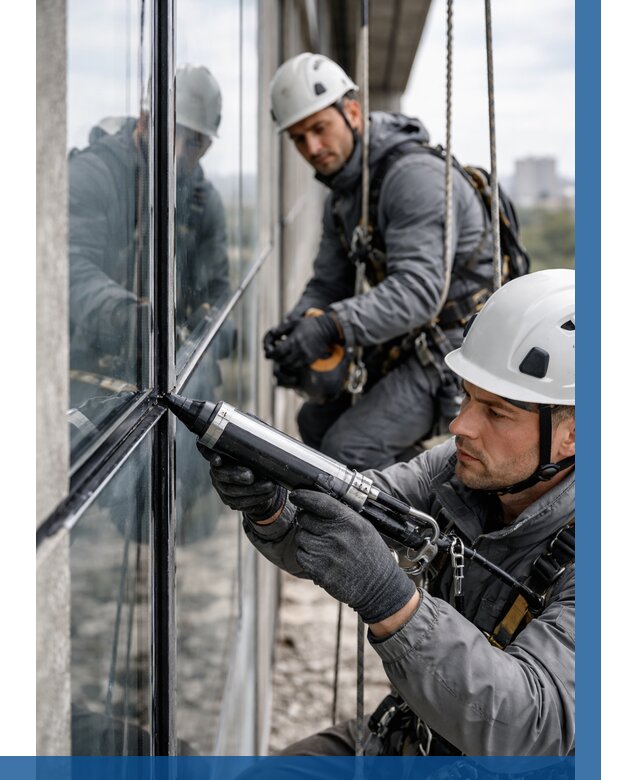 Герметизация витражных швов в Саранске от 685 р. | ВЫСОТНИК-Срн