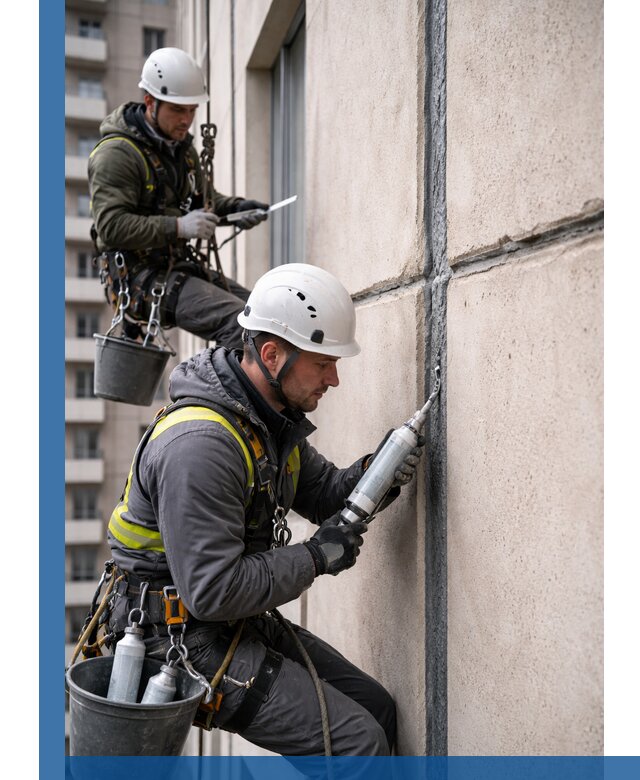 Герметизация деформационных швов фасада в Саранске качественно