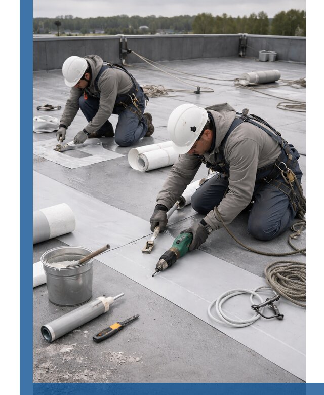 Ремонт мембранной кровли в Саранске качественно и с гарантией