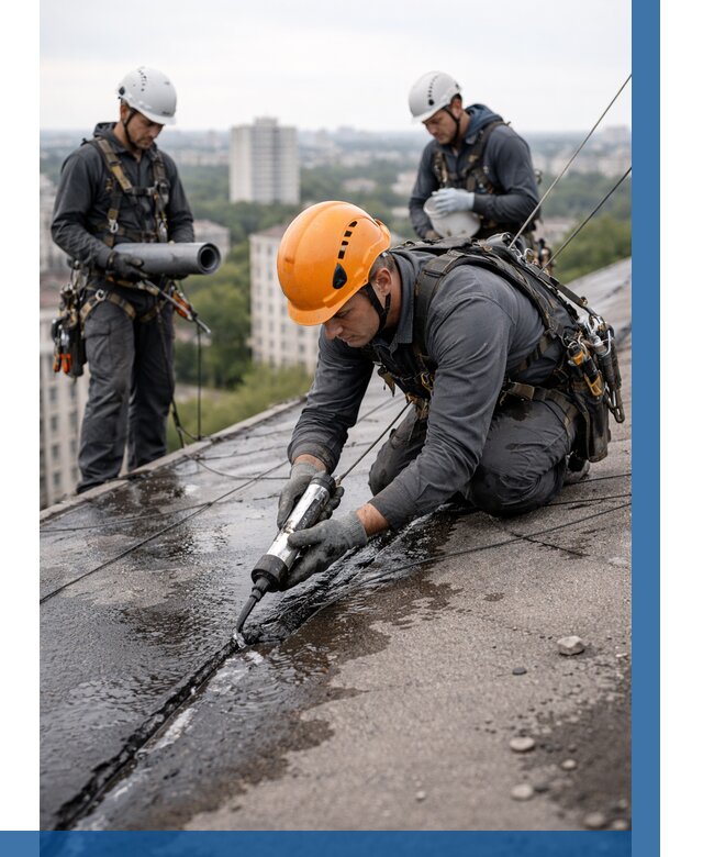 Устранение протечек кровли в Саранске от 12643 р. | ВЫСОТНИК-Срн