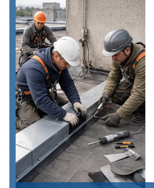 Ремонт кровельных примыканий в Саранске профессионально