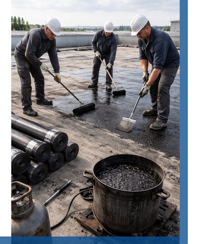 Гидроизоляция кровли мастикой в Саранске от 632 р. | ВЫСОТНИК-Срн