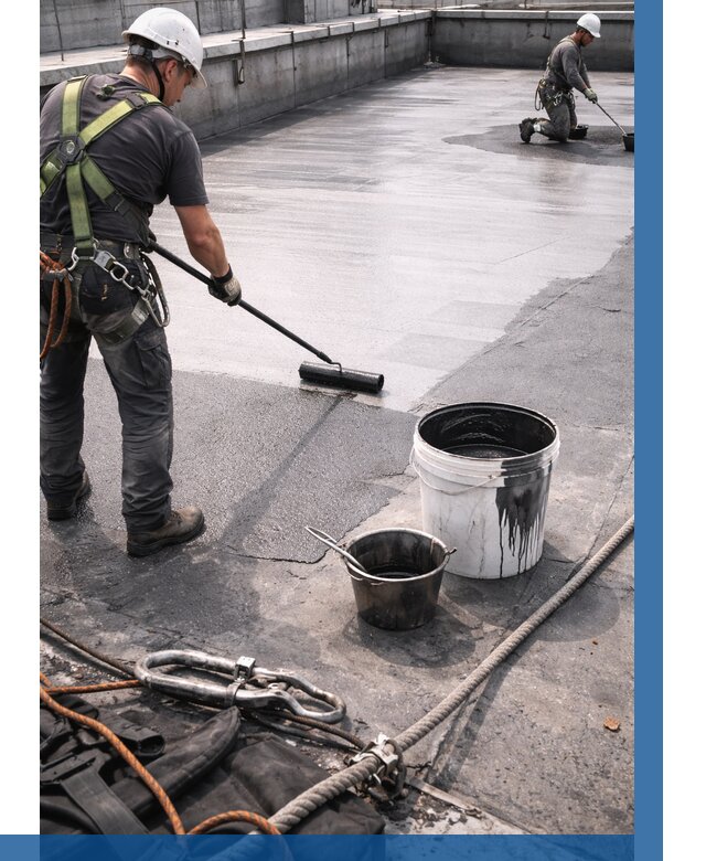 Гидроизоляция кровли жидкой резиной в Саранске от 527 р. | ВЫСОТНИК-Срн