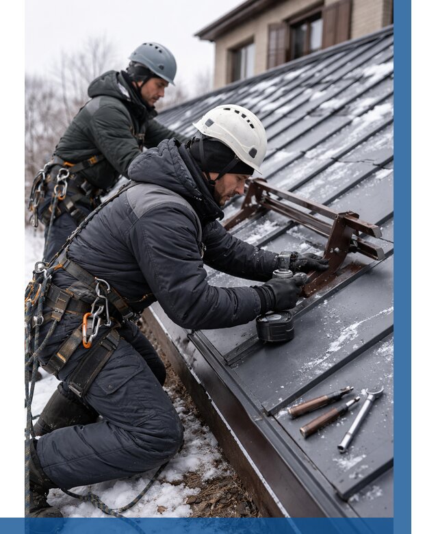 Монтаж снегозадержателей в Саранске от 474 р. | ВЫСОТНИК-Срн