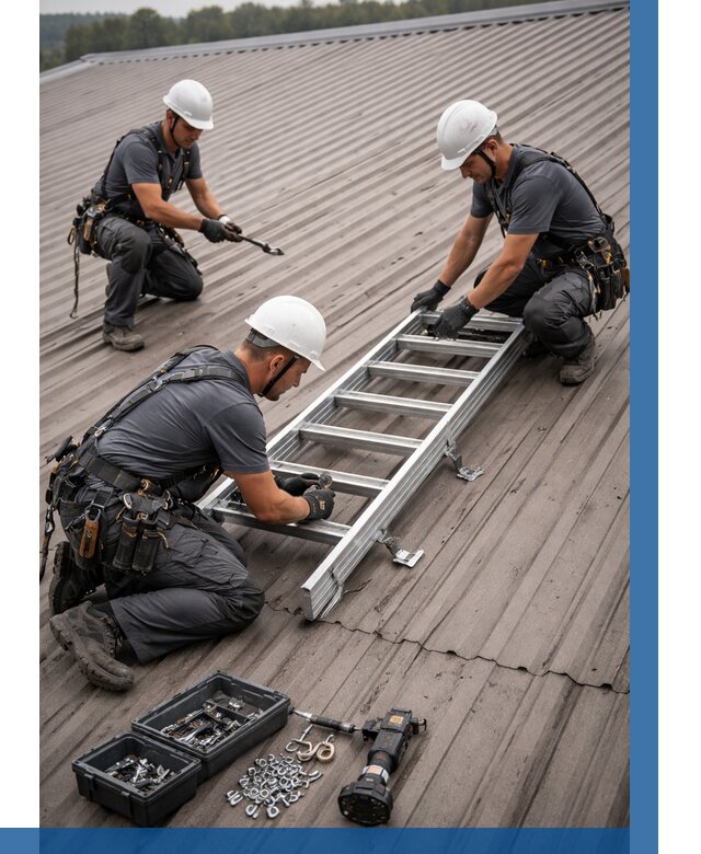 Монтаж кровельной лестницы в Саранске от 4741 р. | ВЫСОТНИК-Срн