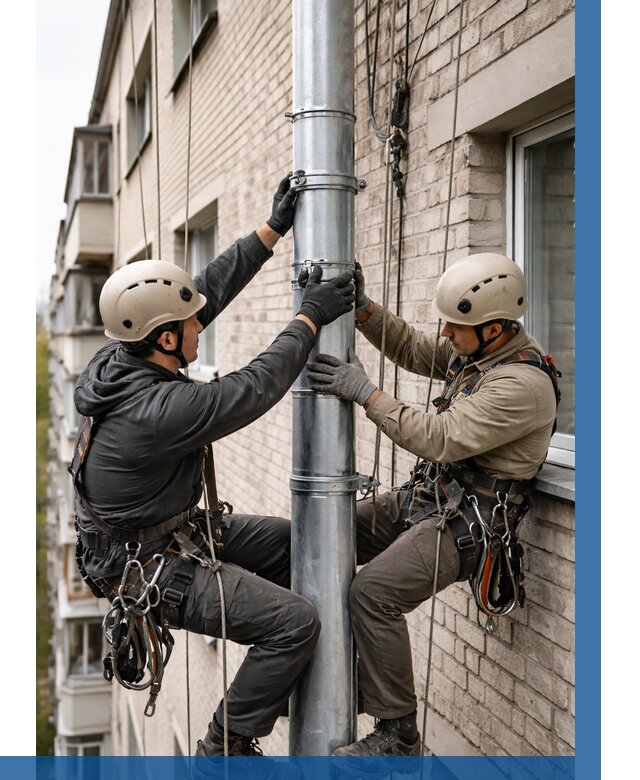 Замена водосточных труб в Саранске от 6848 р. | ВЫСОТНИК-Срн