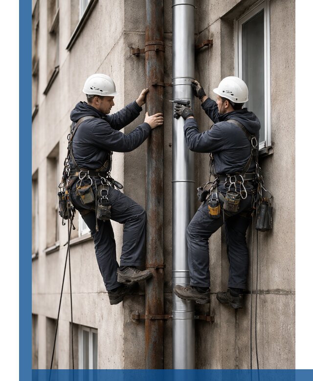 Замена водосточных труб в Саранске: монтаж и демонтаж под ключ