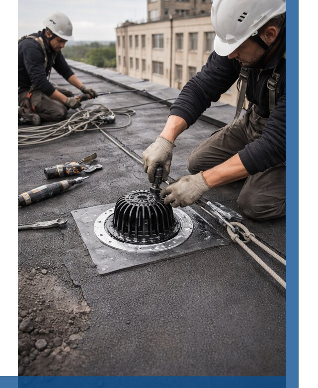 Установка водосточных воронок в Саранске цена от 3688 р. | ВЫСОТНИК-Срн