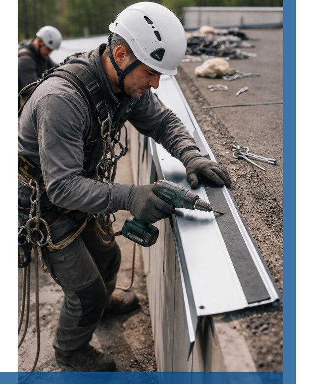 Монтаж капельника на кровле в Саранске от 316 р. | ВЫСОТНИК-Срн