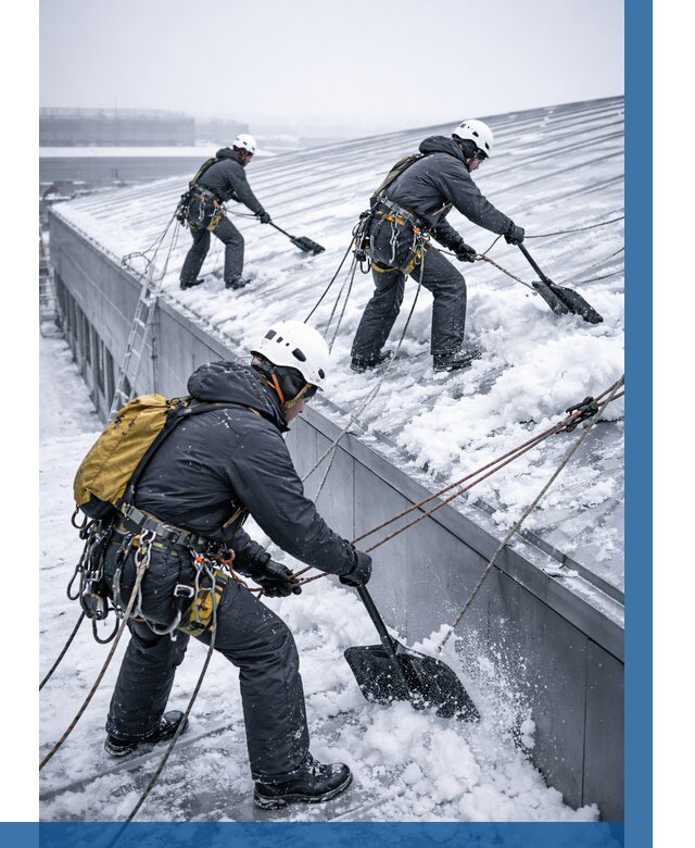 Очистка навесов от снега в Саранске от 4741 р. | ВЫСОТНИК-Срн