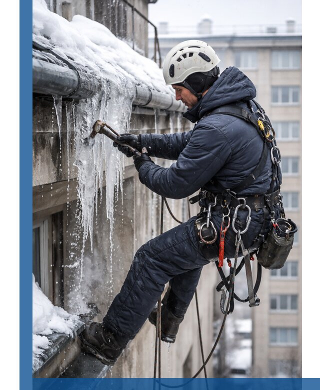 Удаление наледи и чистка водостоков в Саранске оперативно и безопасно