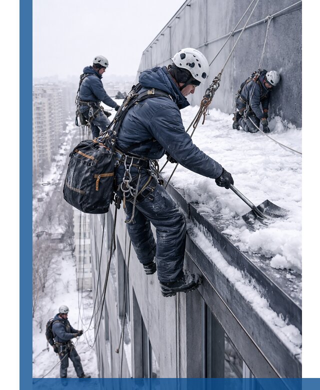 Абонентское обслуживание кровли зимой в Саранске регулярный уход