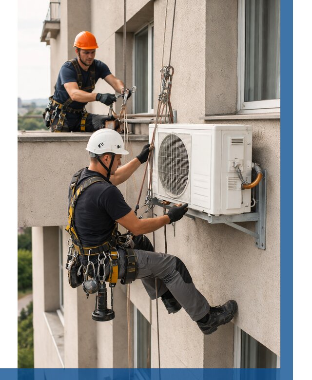 Монтаж внешнего блока кондиционера в Саранске от 6848 р. | ВЫСОТНИК-Срн