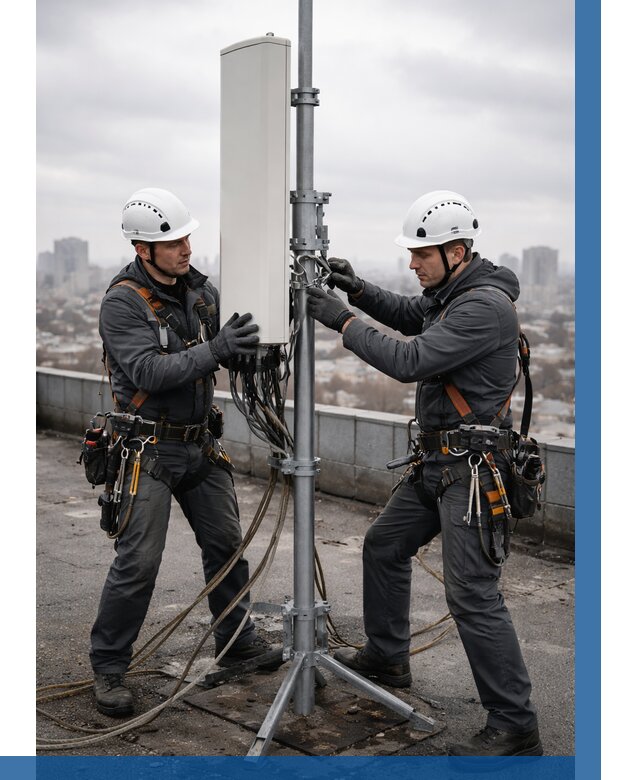 Монтаж антенн связи на крыше в Саранске от 8956 р. | ВЫСОТНИК-Срн