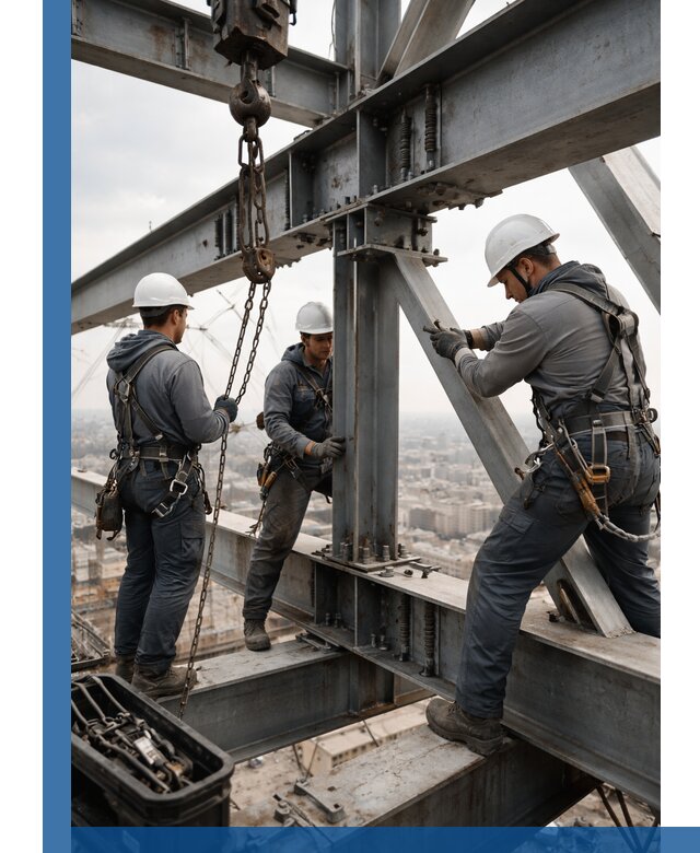 Профессиональный монтаж металлоконструкций на высоте в Саранске