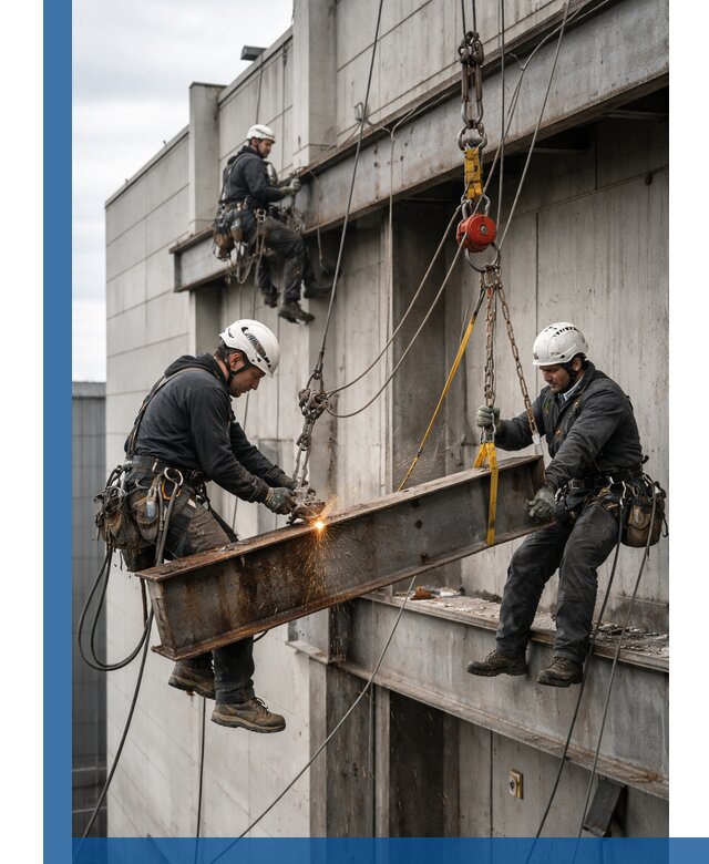 Демонтаж металлоконструкций на высоте в Саранске под ключ