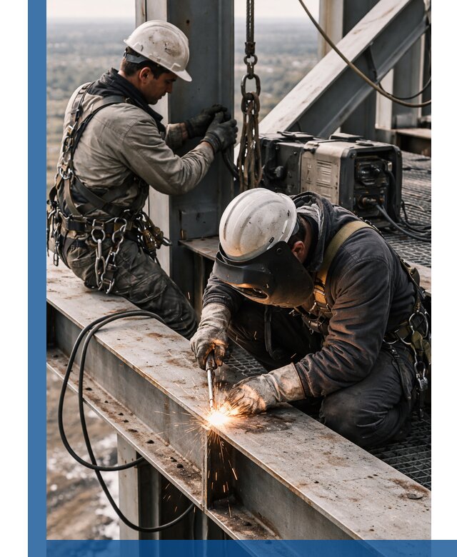 Высотные сварочные работы в Саранске для промышленных объектов