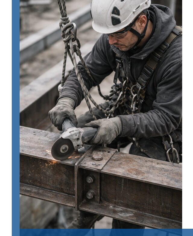 Резка металла на высоте в Саранске для зданий и конструкций