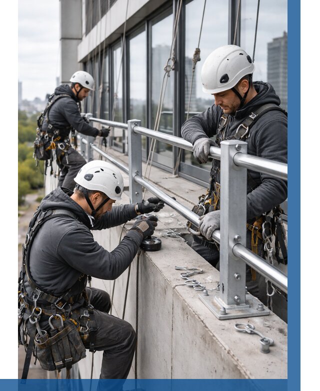 Монтаж ограждений на высоте в Саранске, от 1264 р. | ВЫСОТНИК-Срн