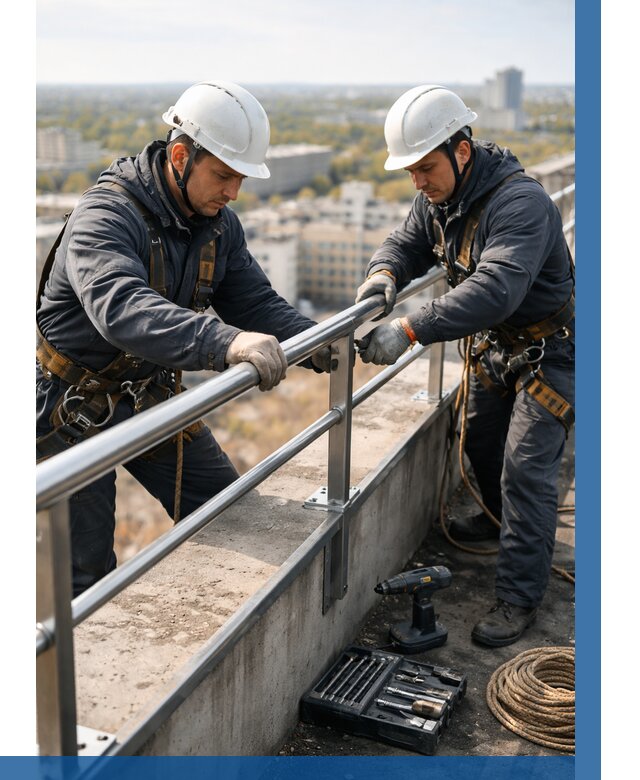 Монтаж перил на высоте в Саранске от 2634 р. | ВЫСОТНИК-Срн