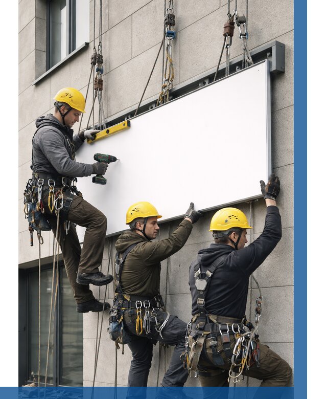 Монтаж рекламной вывески в Саранске от 8429 р. | ВЫСОТНИК-Срн