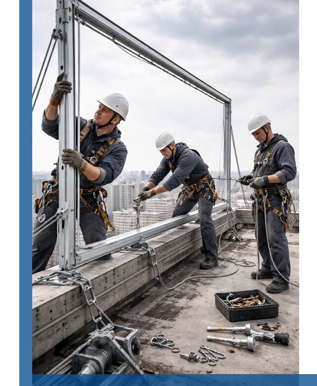 Монтаж крышных рекламных конструкций под ключ в Саранске