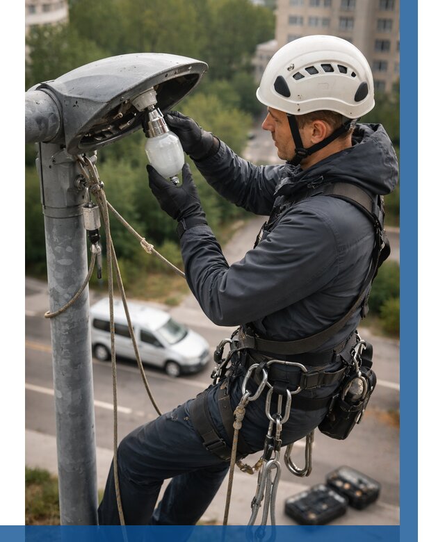 Замена ламп на высоте в Саранске от 2634 р. | ВЫСОТНИК-Срн