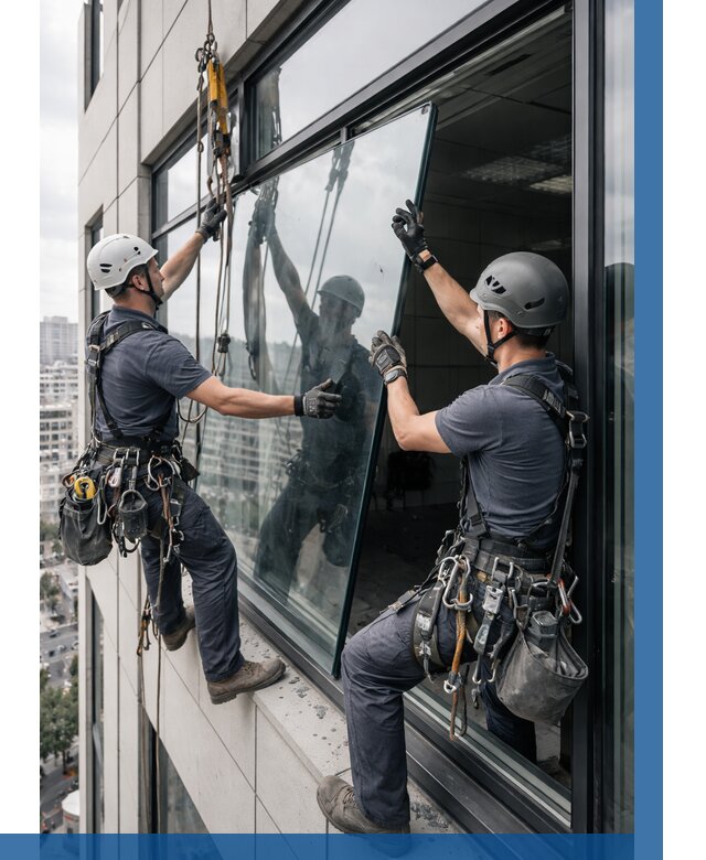 Замена стеклопакетов на высоте в Саранске от 5795 р. | ВЫСОТНИК-Срн